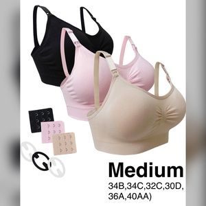 Seamless nursing bras pack of 3